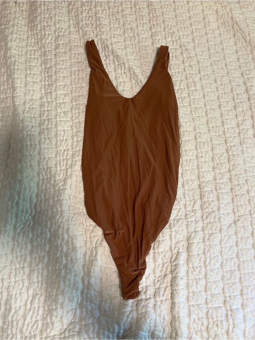 aerie Brown Scoop-Neck Bodysuit